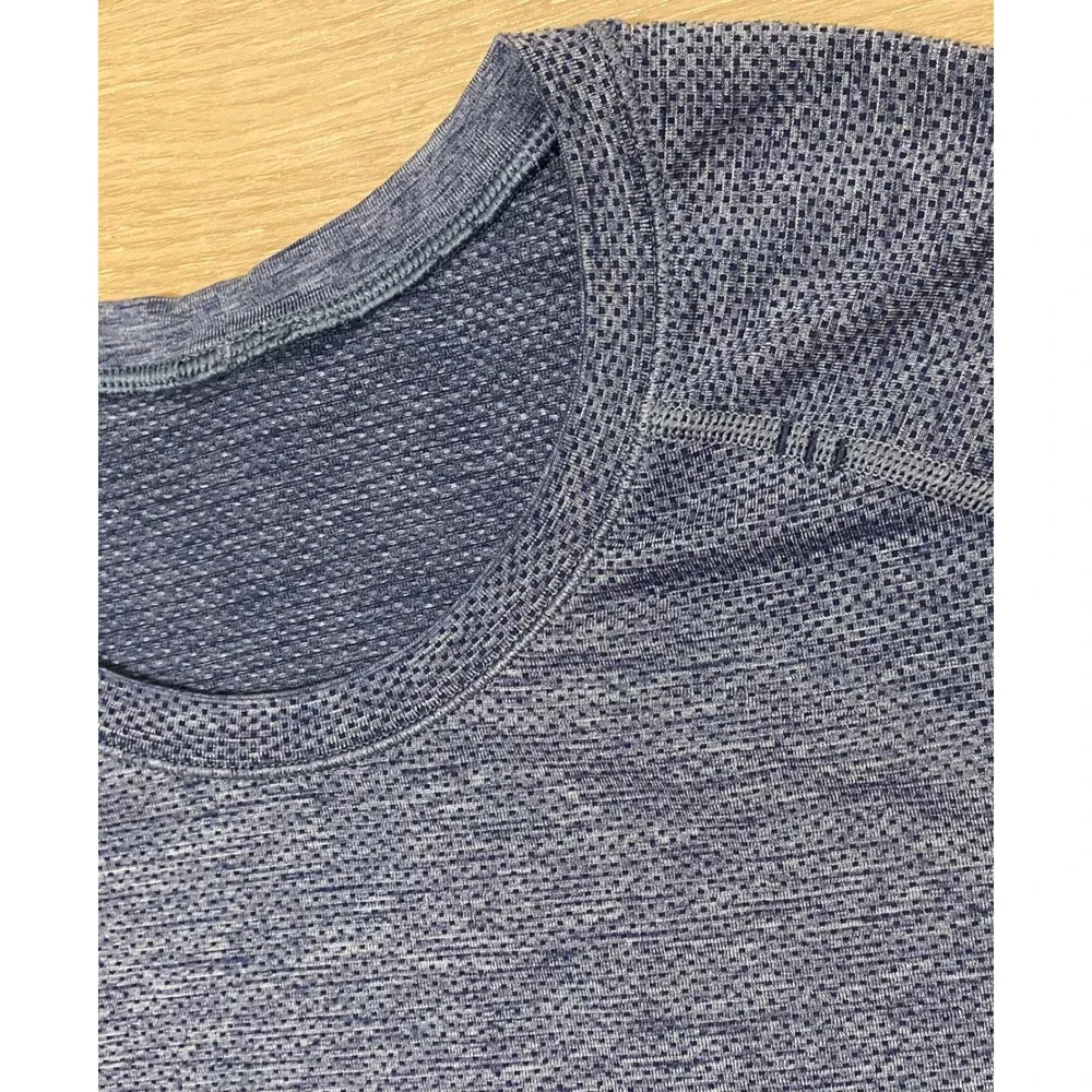 Lululemon Metal Vent Tech Short Sleeve T‎ Shirt Mens L Blue Athleisure Gorpcore